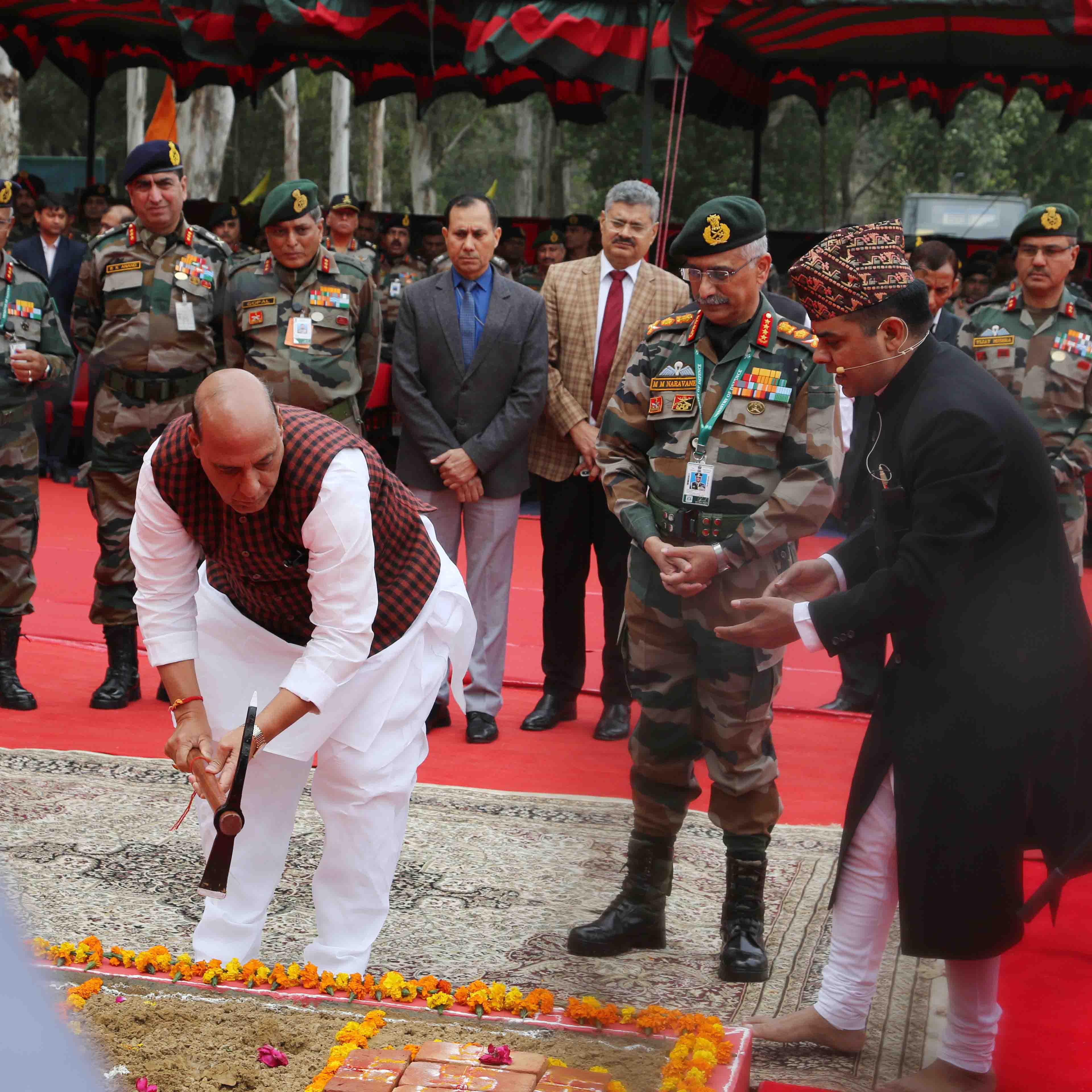 RM lays foundation stone for new Army HQ